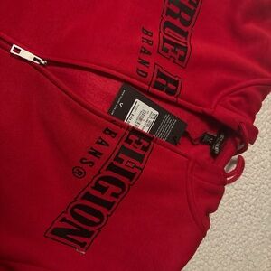 True Religion Vibrant Red Zip-Up Jacket